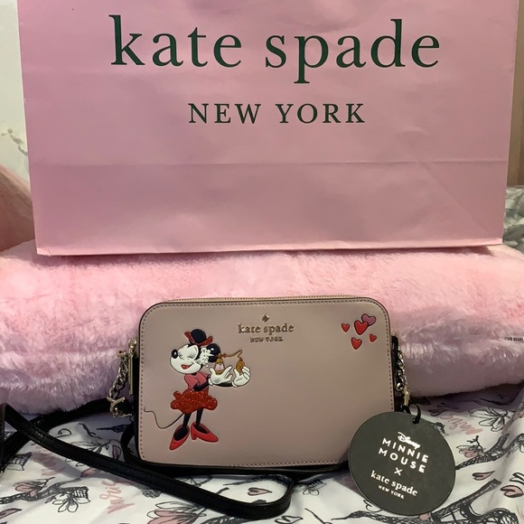 disney x kate spade ♠️ minnie double-zip crossbody